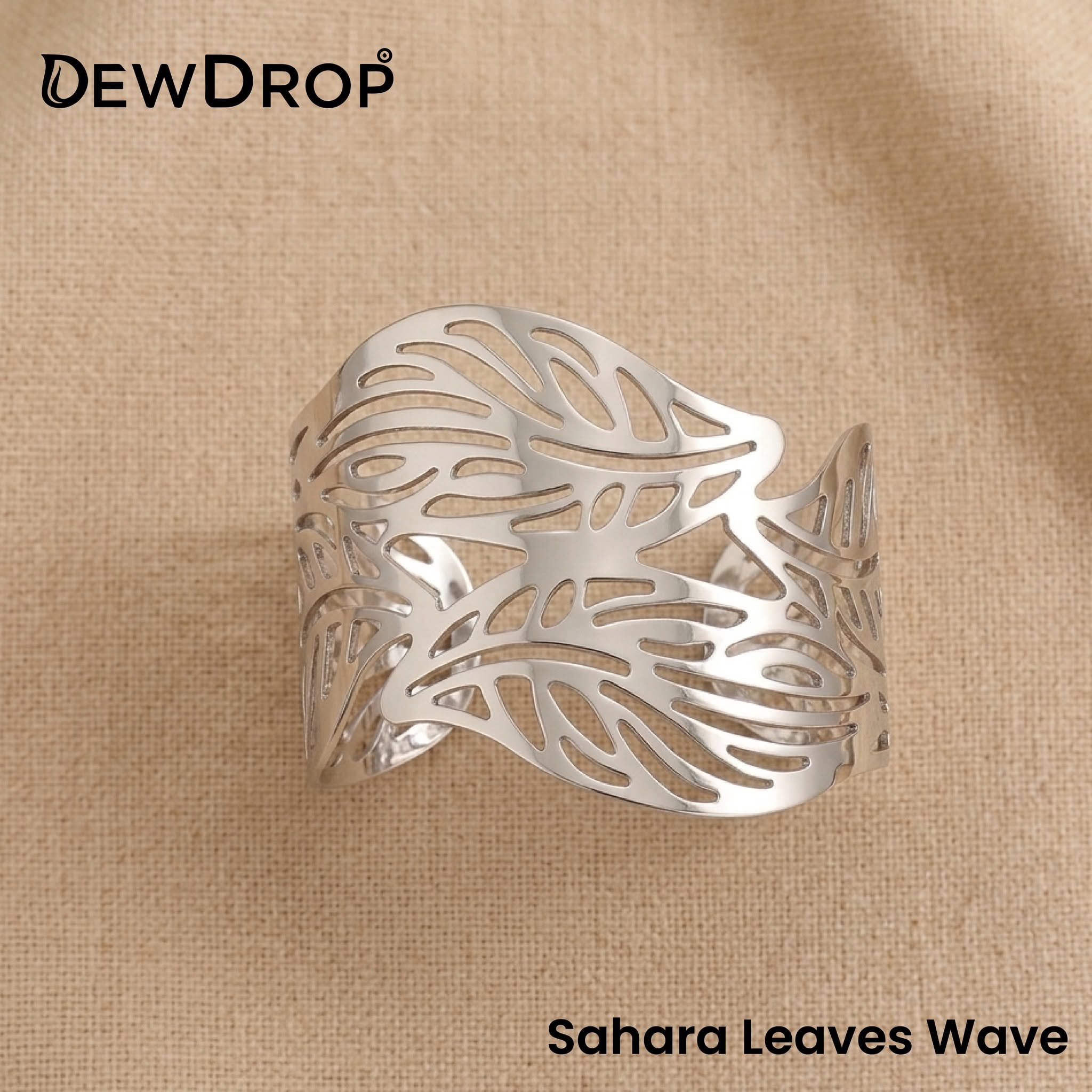 Sahara Leaves Wave (Silver), view 1